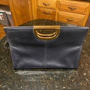 Giani Bernini hand bag in navy blue.